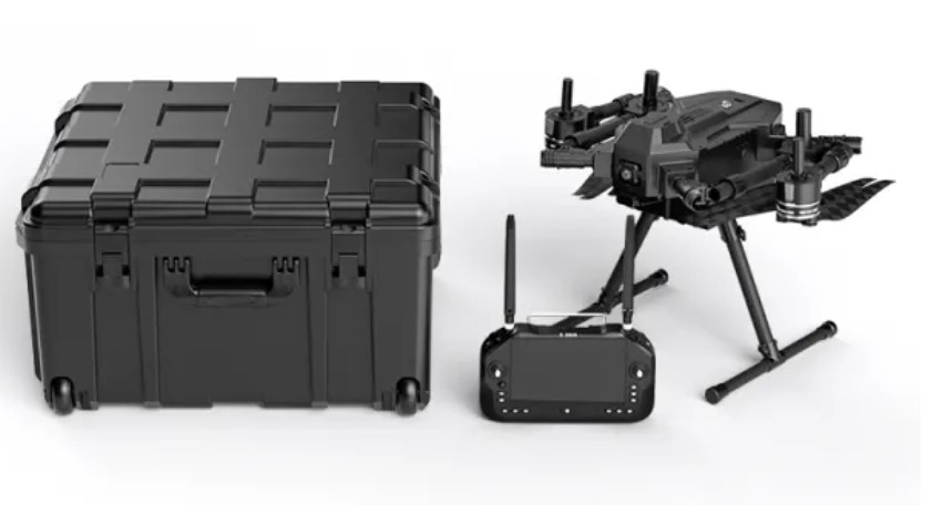 UniDrone E900 Enterprise Drone Platform 2.1kg Payload 55-min Flight Time 35KM Transmission Range AI Tracking 4K FPV Camera IPX4 Protection Foldable & Quick Release Ready to Fly Kit
