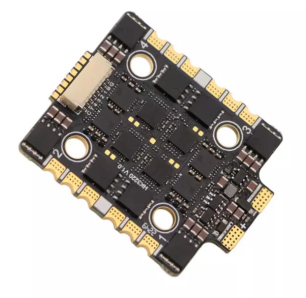 32-bit 60A/65A four-in-one electronic speed controller 20x20mm 2-8S for FPV drone