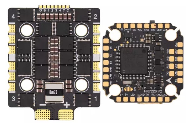 32-bit 60AF722 V2 Mini Flying Tower 2-6S FPV Racing Drone Flight Control ESC