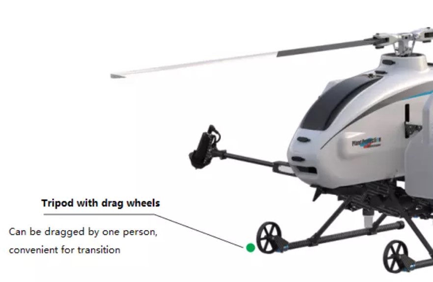 One-key Intelligent Agricultural Drone, 26L Large-load Single-rotor Plant Protection