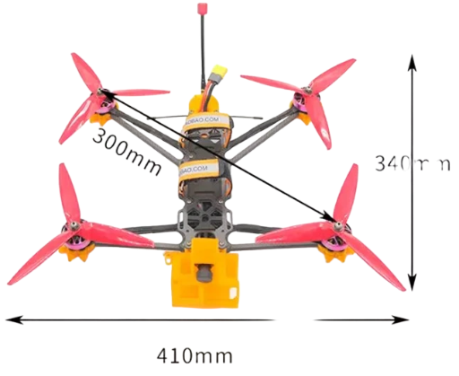 7 Inch FPV DRONE Portable Drone
