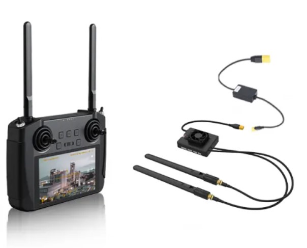 MK15 Mini HD Handheld Ground Station Enterprise Smart Controller with 5.5 Inch LCD Touchscreen 1080p 60fps FPV 180ms Latency for UAV UGV 15KM CE FCC KC