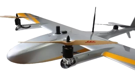 Vertical take-off and landing fixed-wing UAV drone with HD camera and GPS