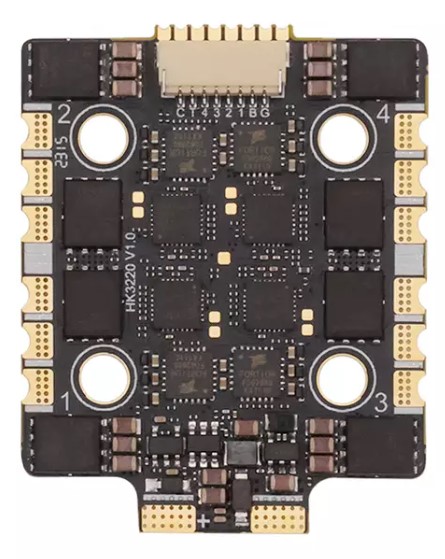 32-bit 65A Four-in-one Electronic Speed Controller Racing Ride 20x20mm2-8S