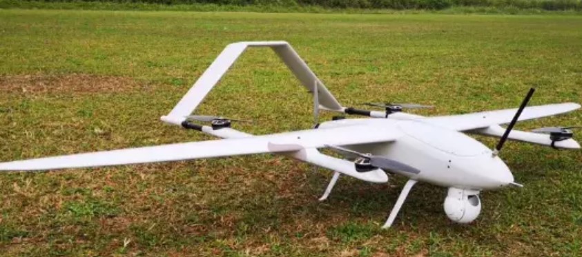 Fixed-wing UAV (Military-grade performance radio designed) Composite Material Vertical Take-off And Landing Police Drone