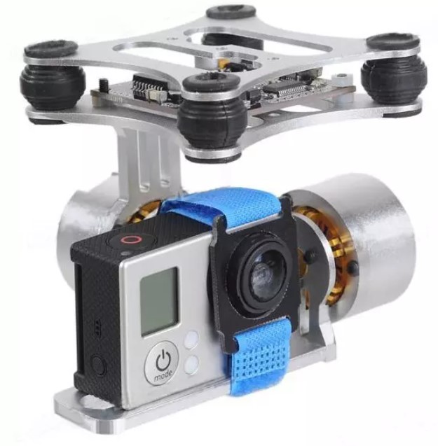 FPV drone camera Gopro3 brushless gimbal two-axis suitable for DJI Elf
