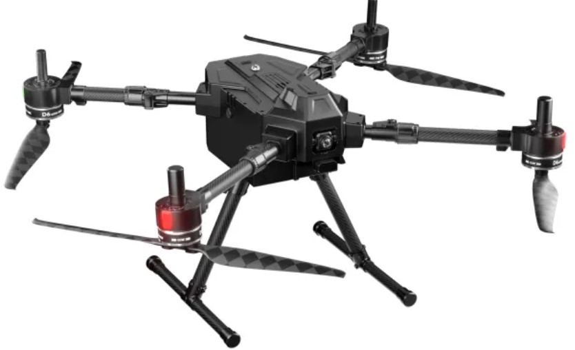 UniDrone E900 Enterprise Drone Platform 2.1kg Payload 55-min Flight Time 35KM Transmission Range AI Tracking 4K FPV Camera IPX4 Protection Foldable & Quick Release Ready to Fly Kit