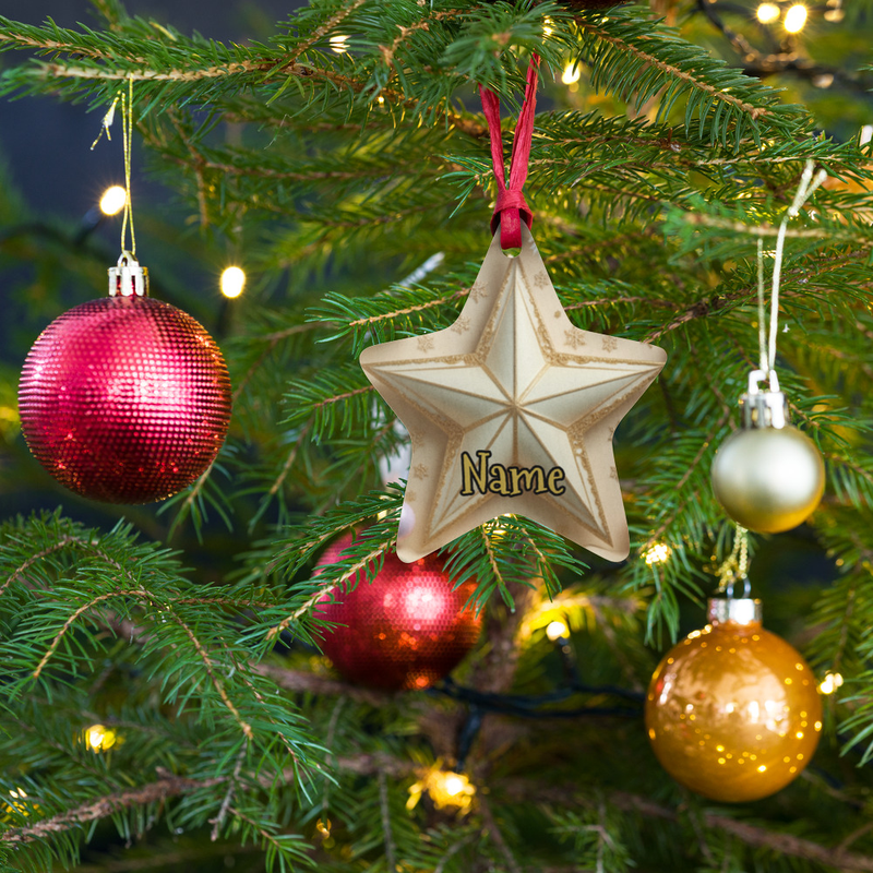 Christmas Star Wooden ornaments