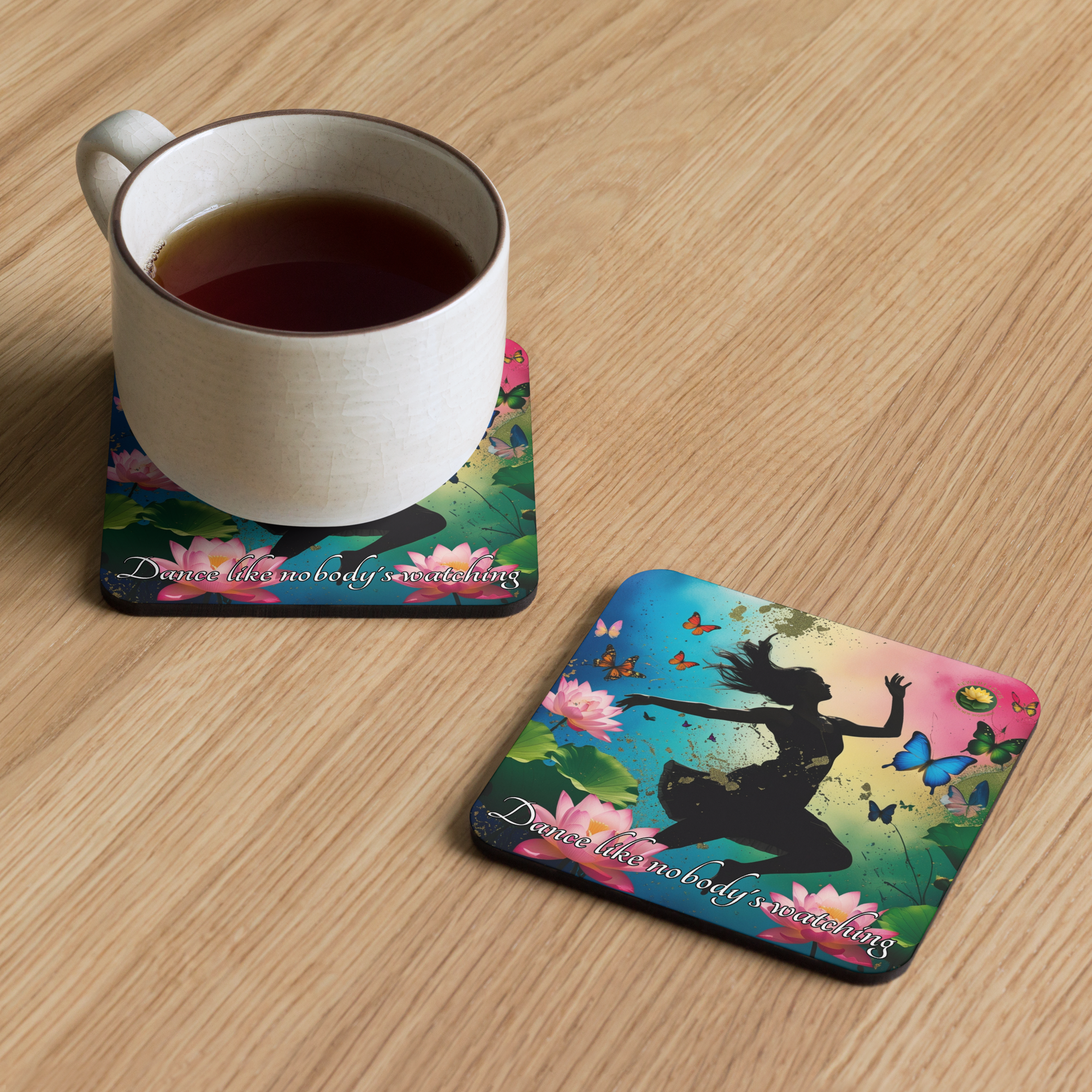 Cork-back coaster