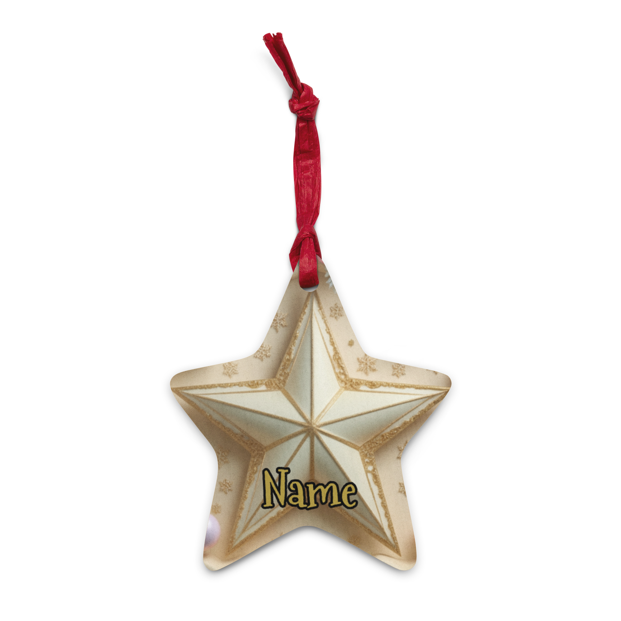 Christmas Star Wooden ornaments