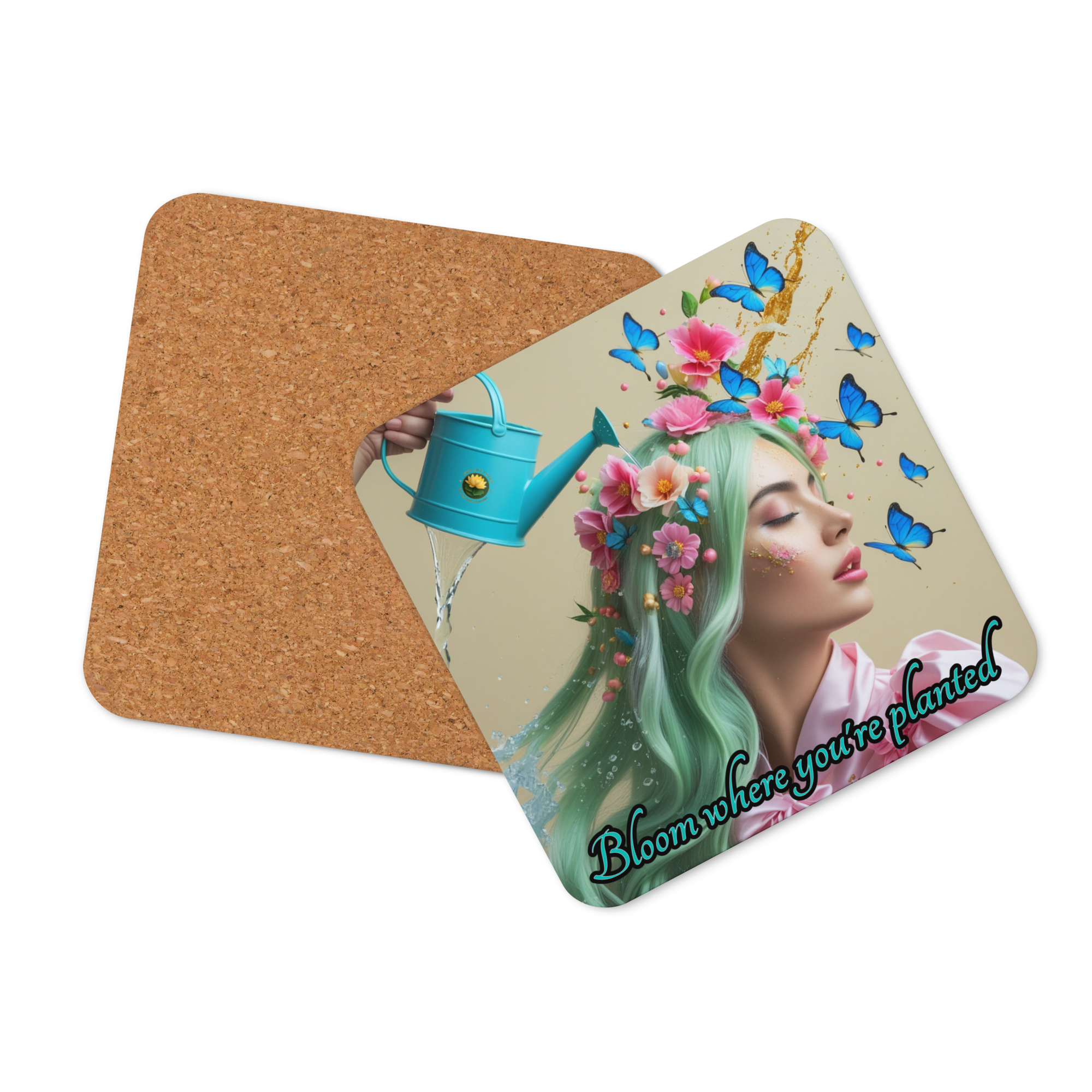 Cork-back coaster