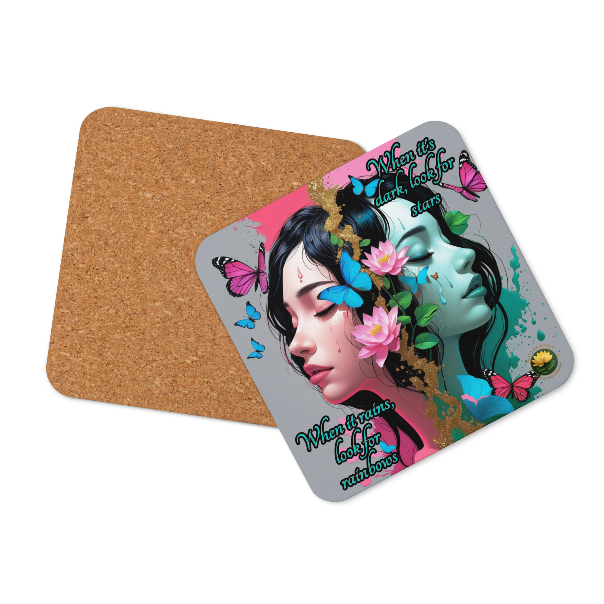 Cork-back coaster
