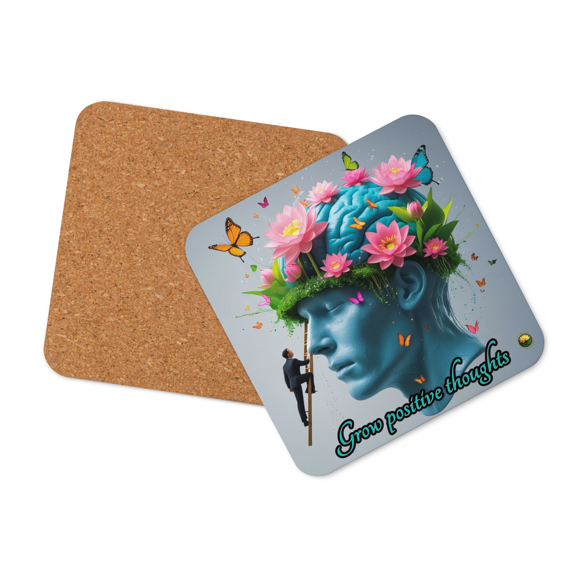 Cork-back coaster