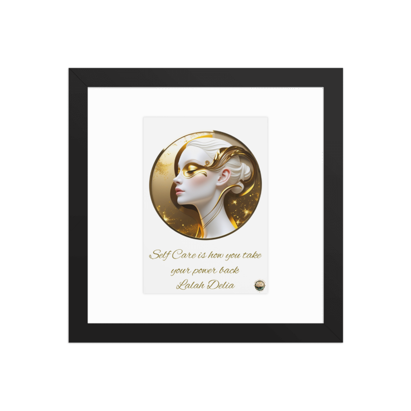 "The Gentle Art of Stillness – Inspirational Self-Love Wall Art for Mindfulness, Wellness & Emotional Balance"