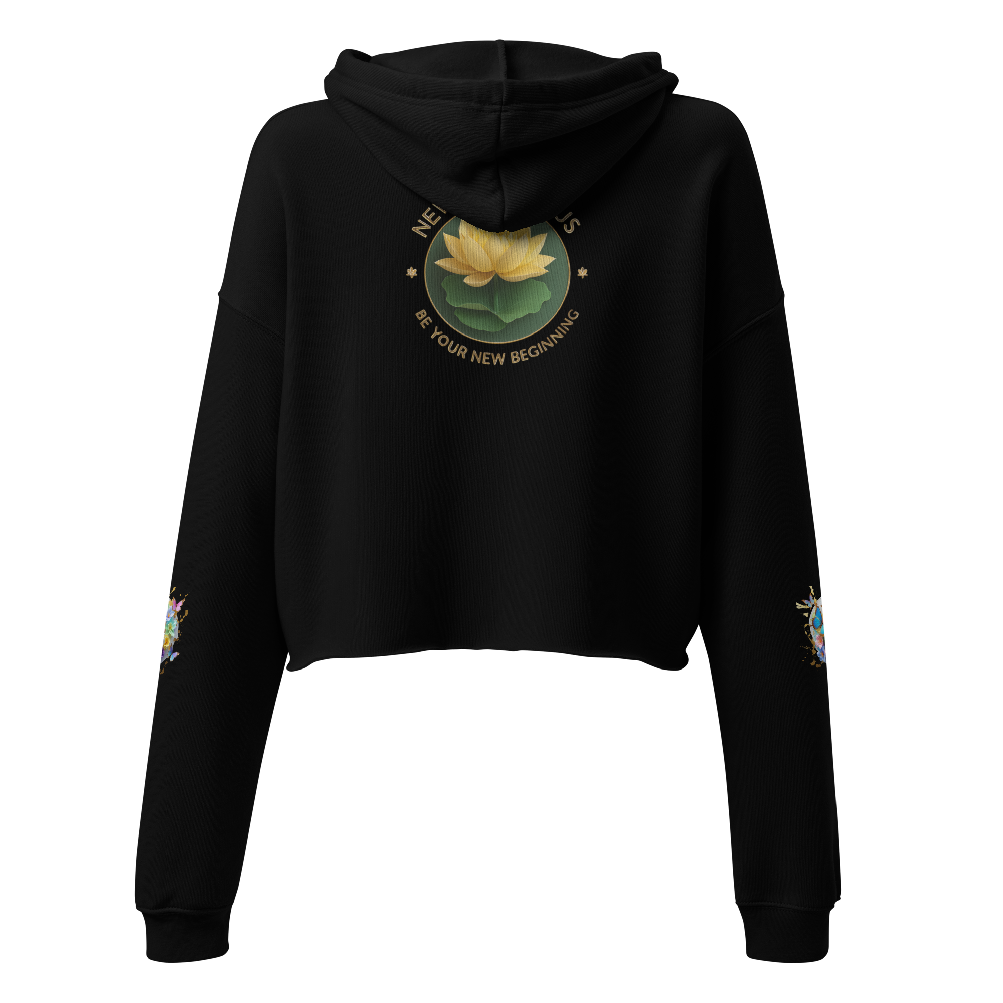Flourish & Glow: The Garden Cropped Hoodie of Self-Care