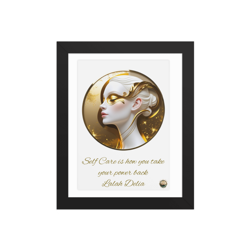 "The Gentle Art of Stillness – Inspirational Self-Love Wall Art for Mindfulness, Wellness & Emotional Balance"