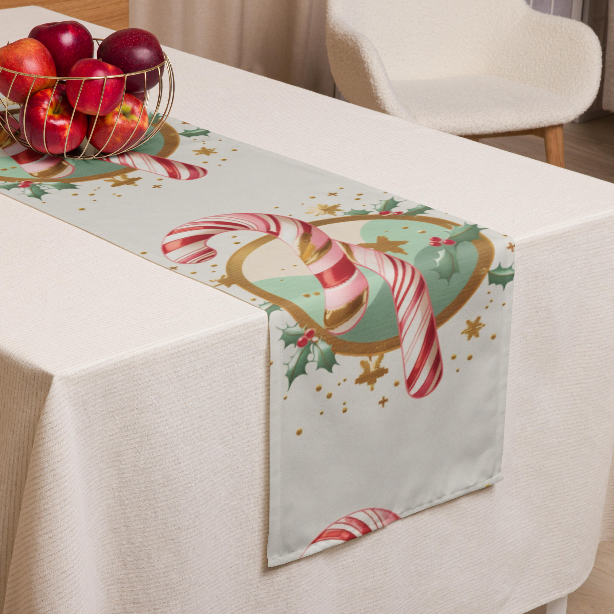 Candy Cane Table runner