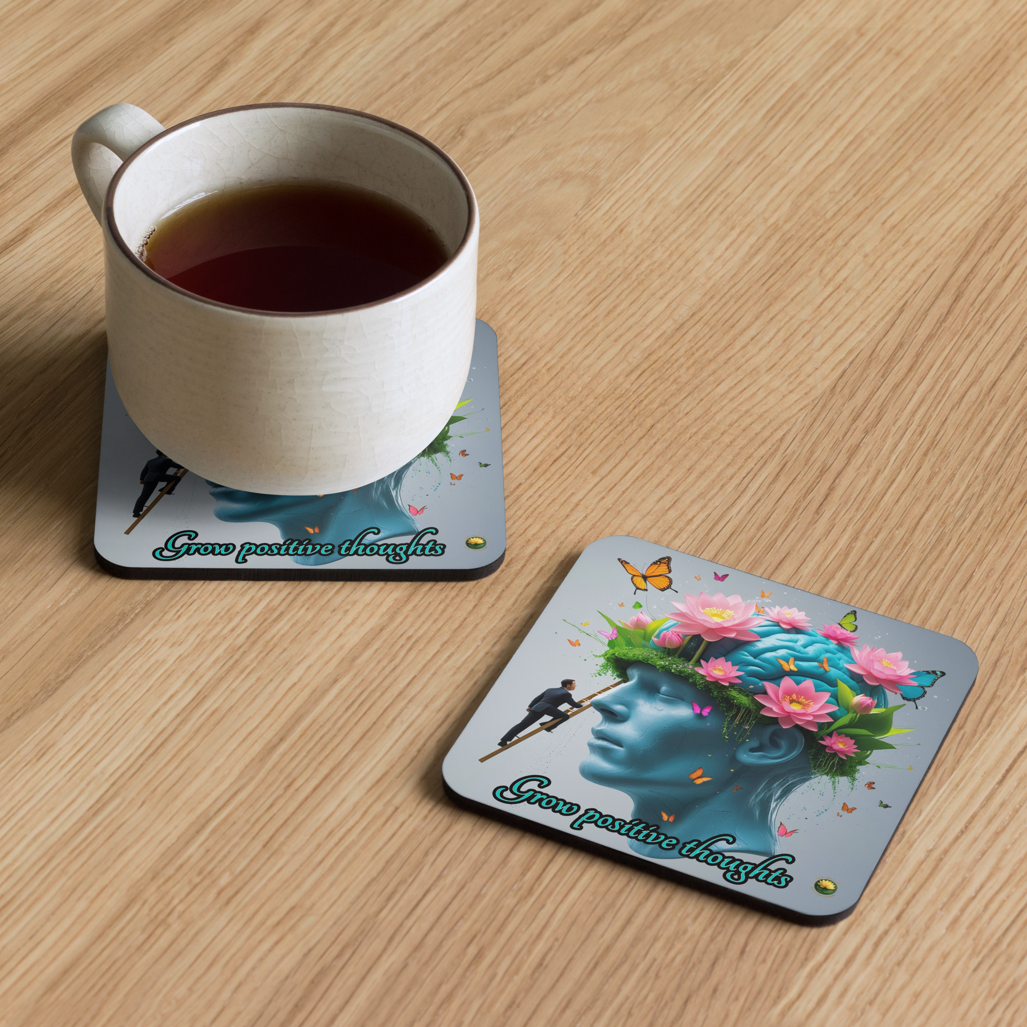 Cork-back coaster