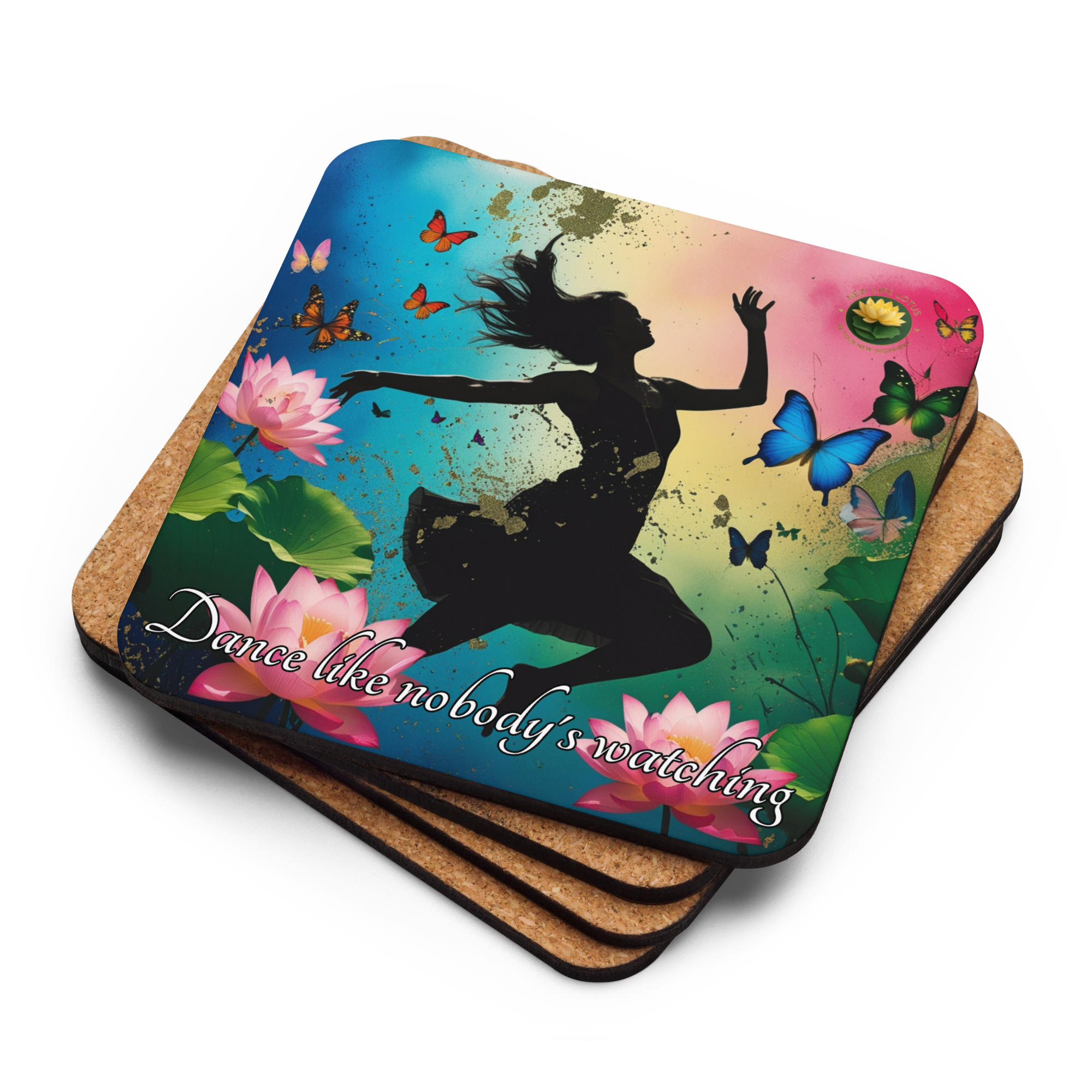 Cork-back coaster