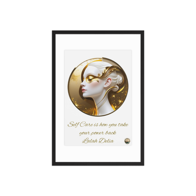 "The Gentle Art of Stillness – Inspirational Self-Love Wall Art for Mindfulness, Wellness & Emotional Balance"