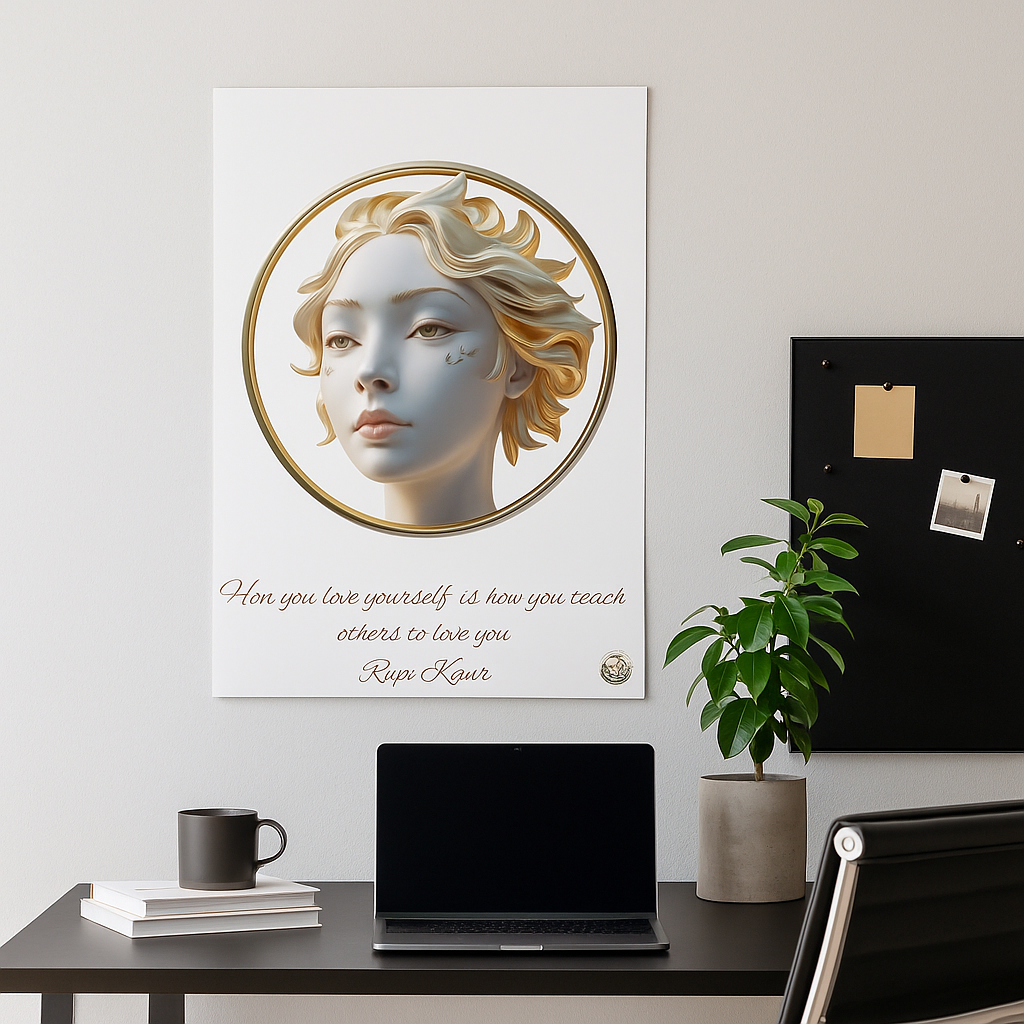 "A Most Elegant Affirmation – Inspirational Wall Art & Motivational Poster for Inner Peace and Self-Care"