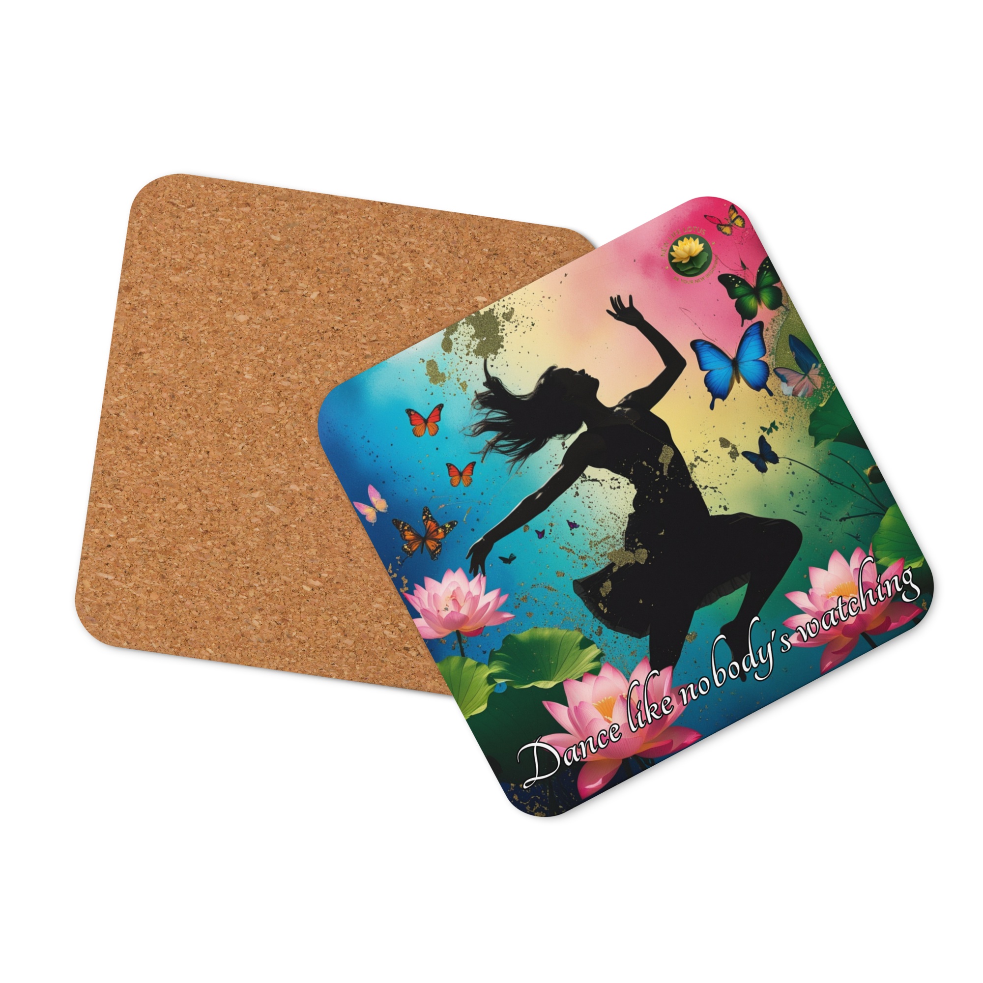 Cork-back coaster