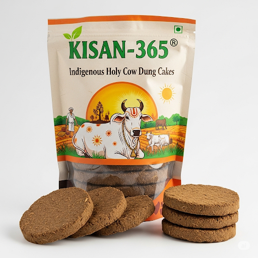 KISAN-365® Indigenous Holy Cow Dung Cakes 