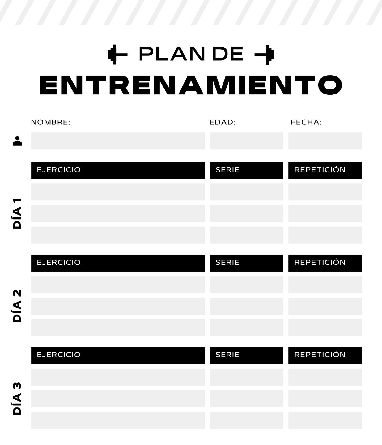 Tabla de entrenamiento + virtual check