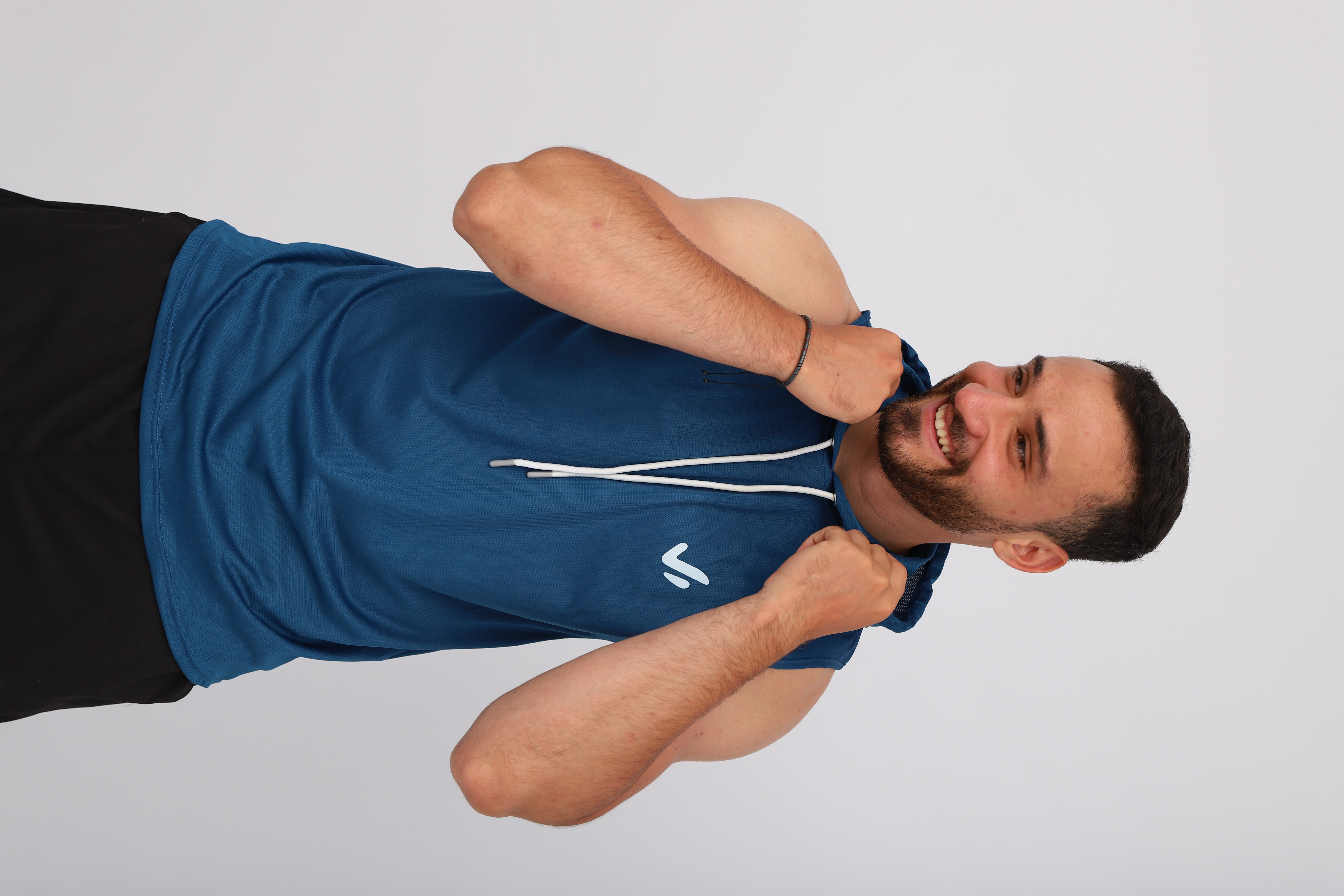Débardeur de sport bleu pour homme