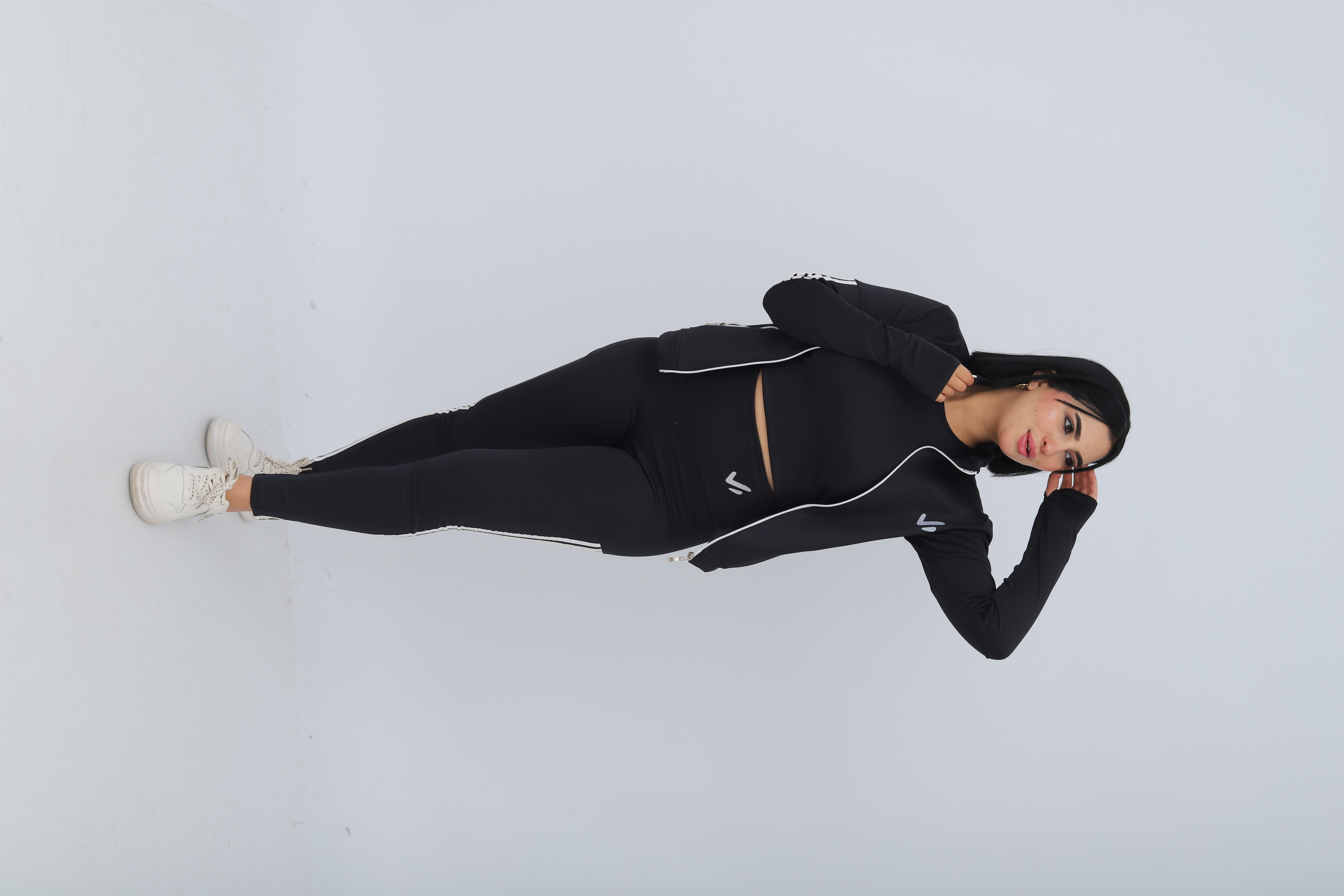 Ensemble 3 pièce de sport noir femme