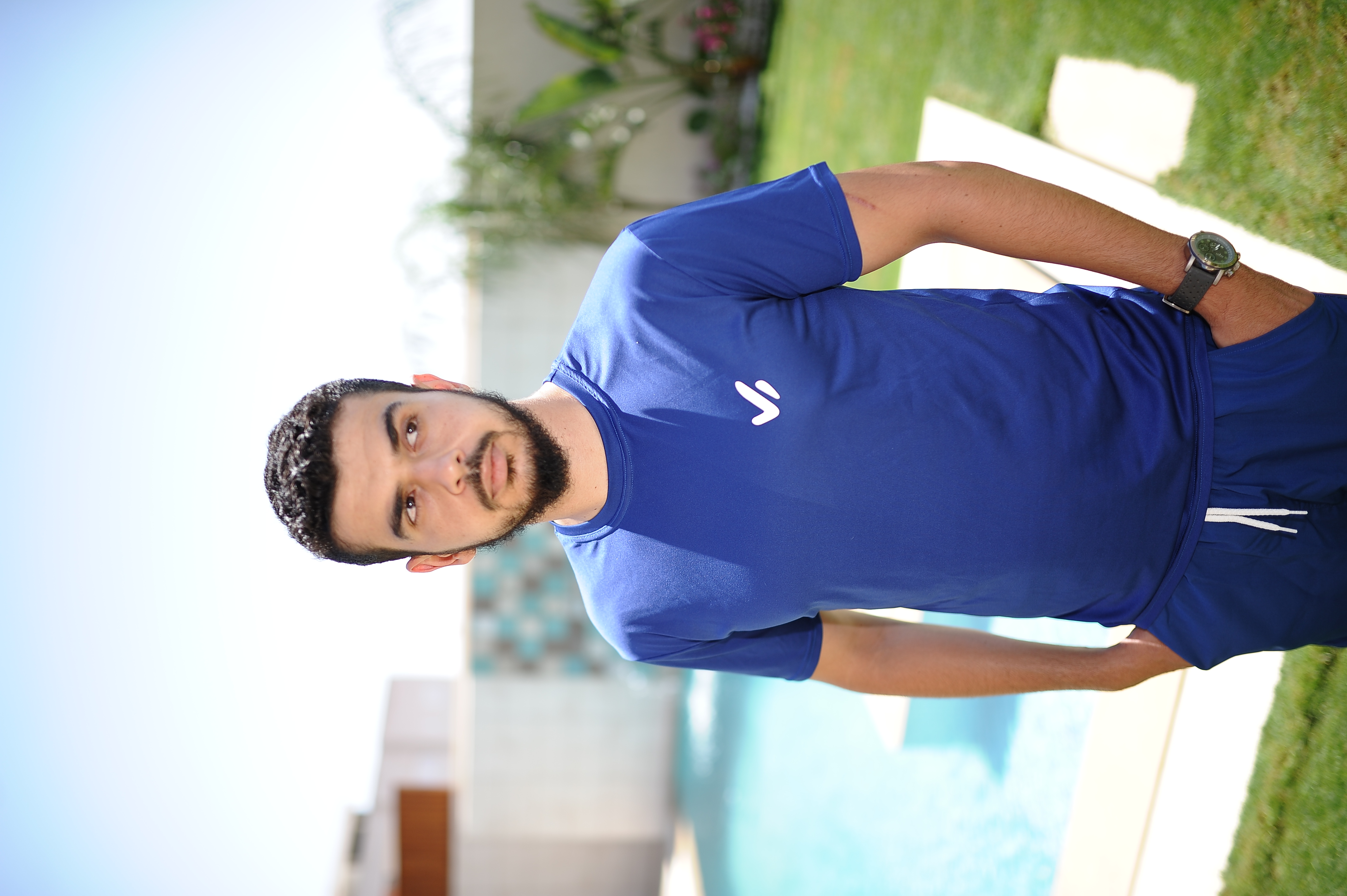 T-shirt de sport bleu