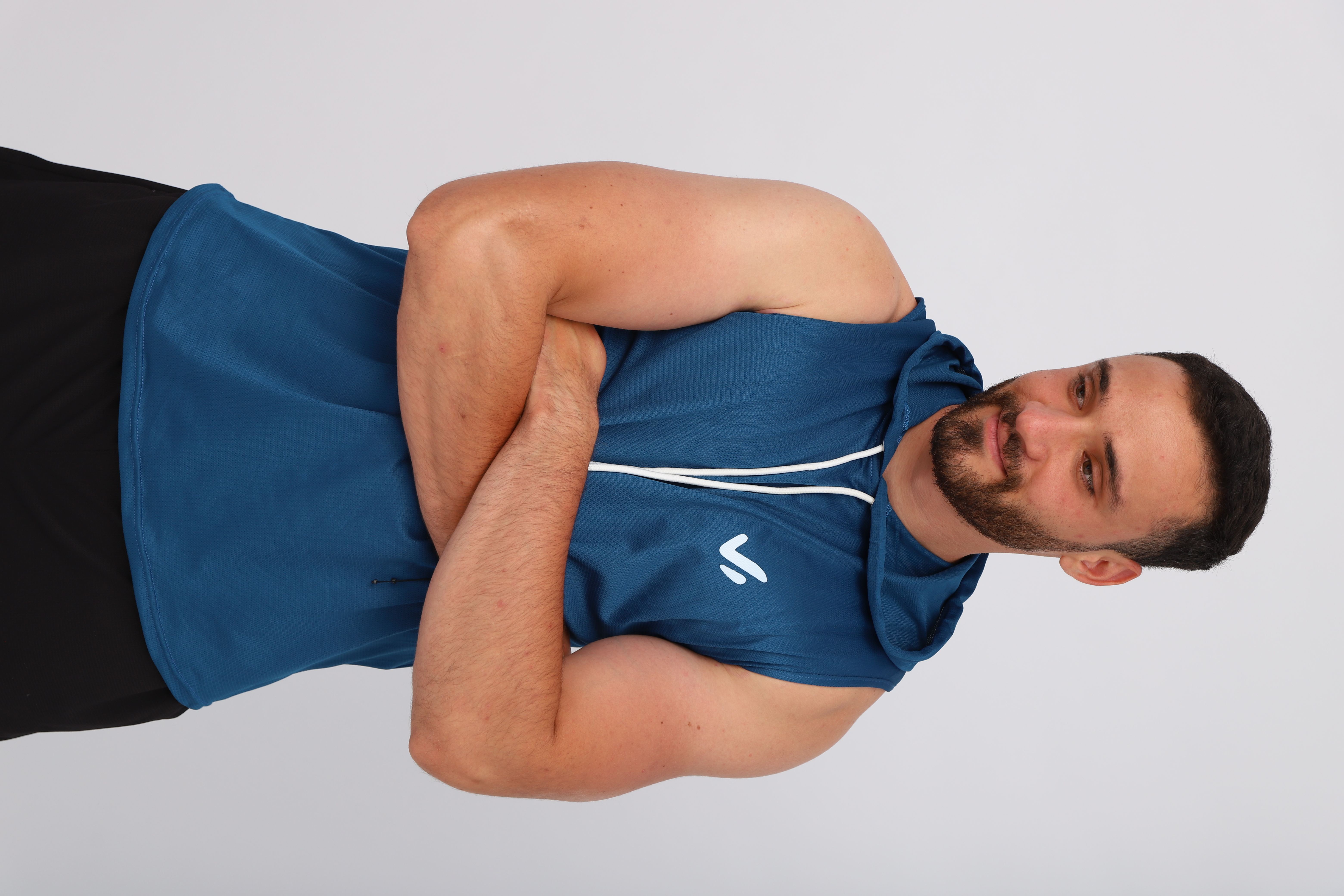 Débardeur de sport bleu pour homme