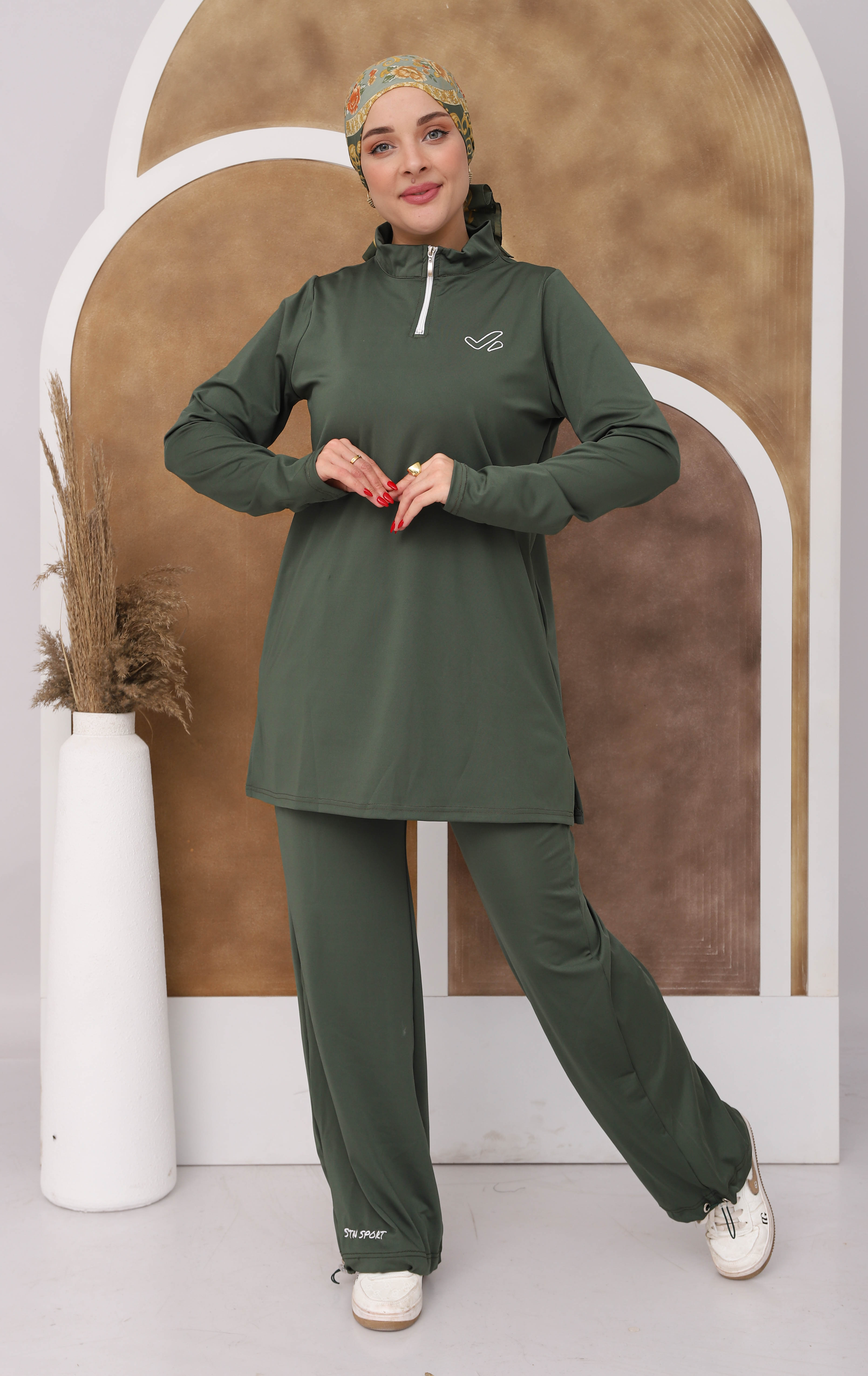 Ensemble sportif verte