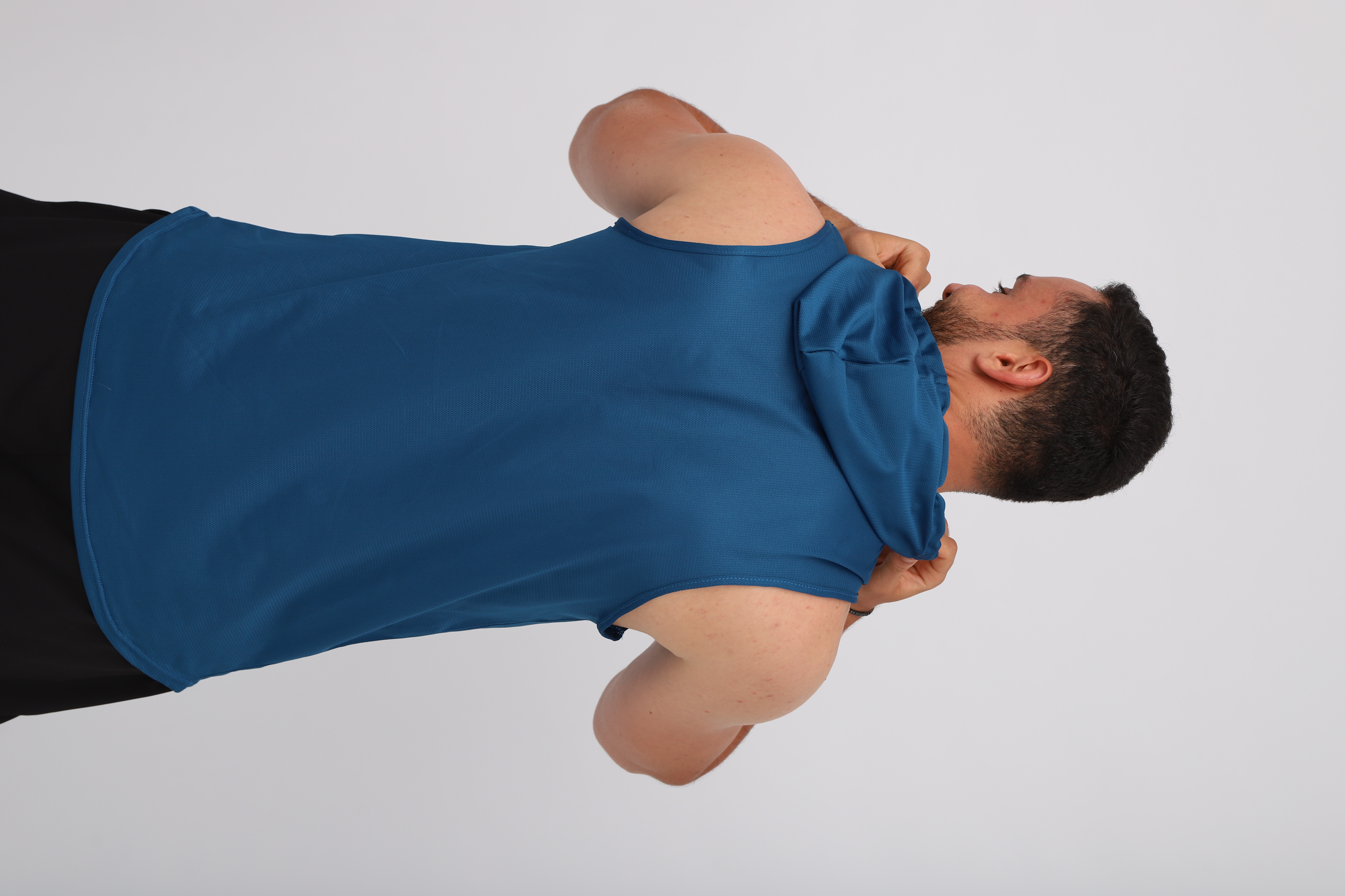 Débardeur de sport bleu pour homme