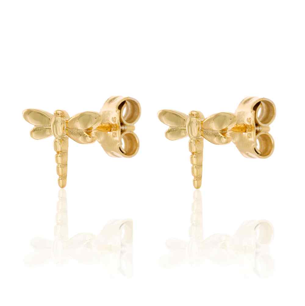 Pendientes libélula 7x9 mm - Plata 925