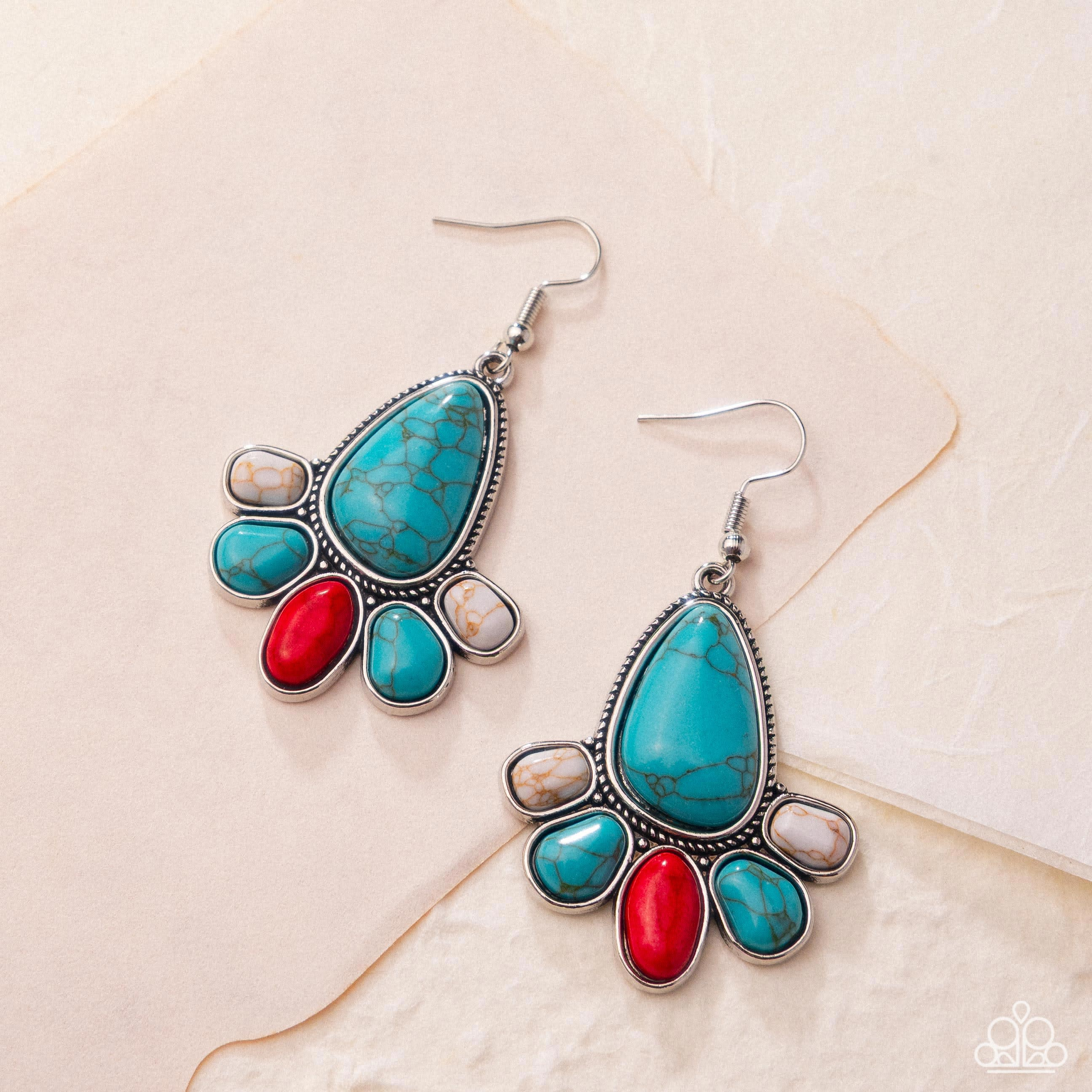 Boho Turquoise Drop Earrings