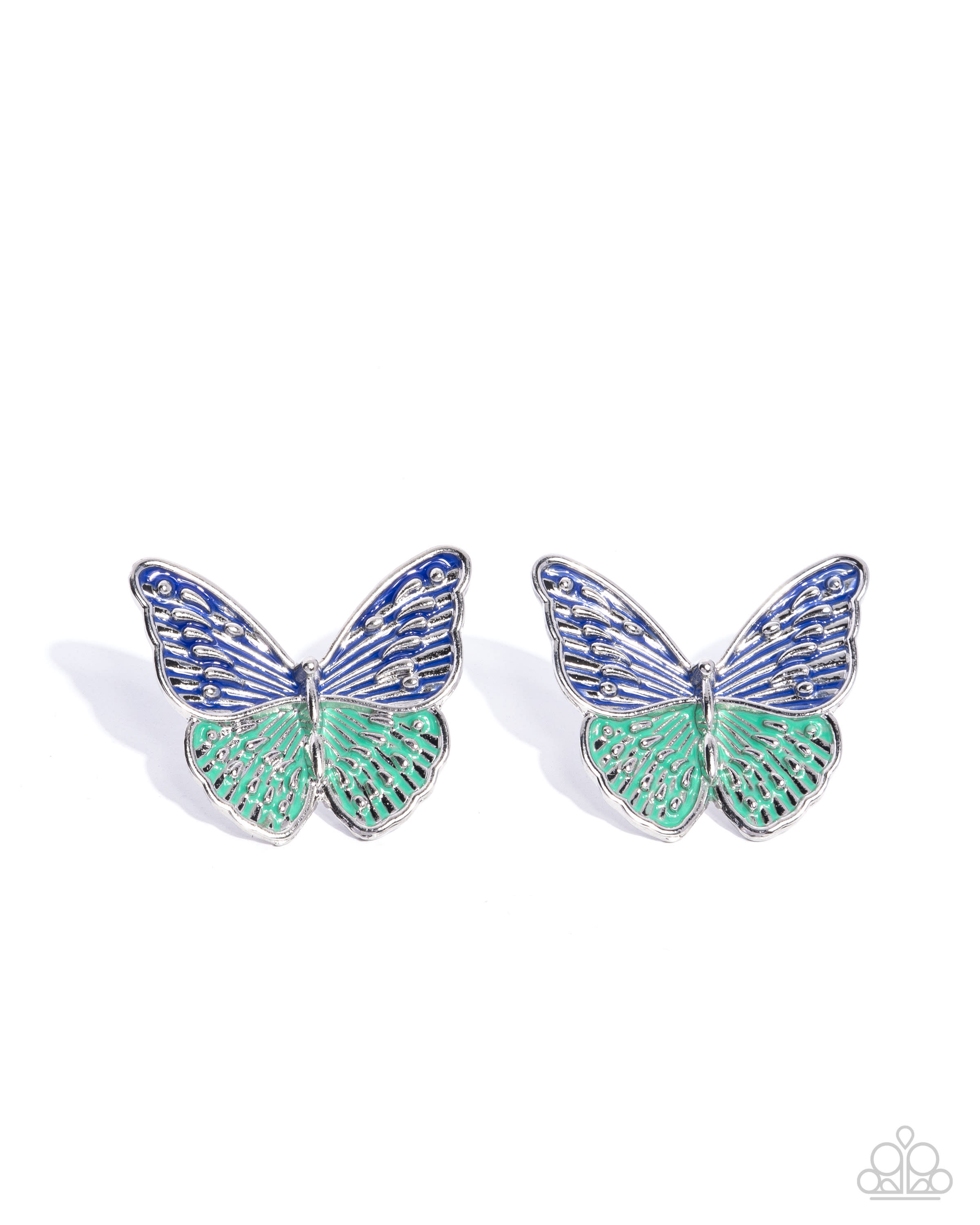 Butterfly Enamel Stud Earrings