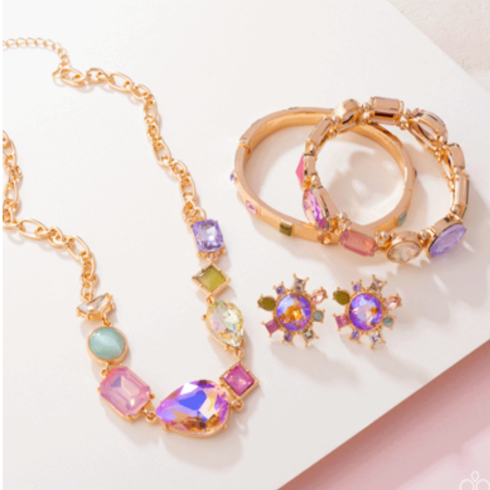 Colorful Gemstone Jewelry Set
