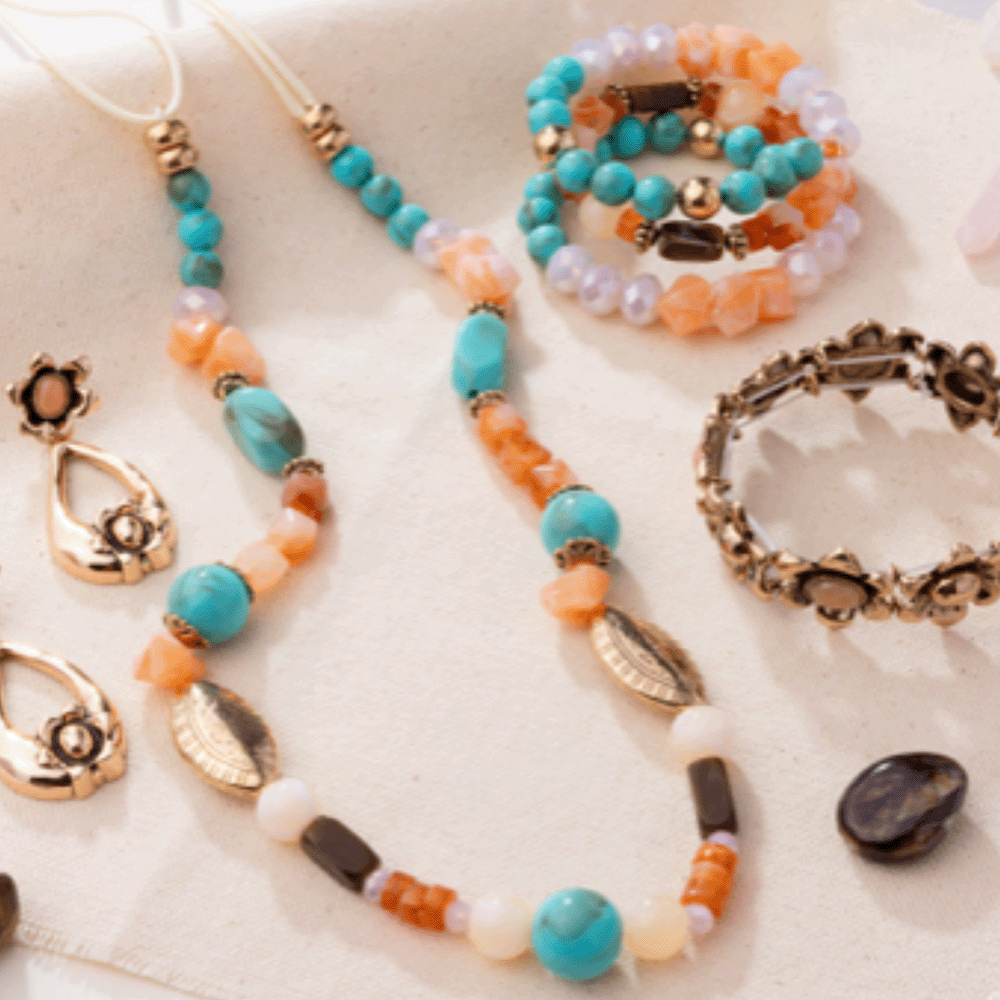 Bohemian Beaded Jewelry Set