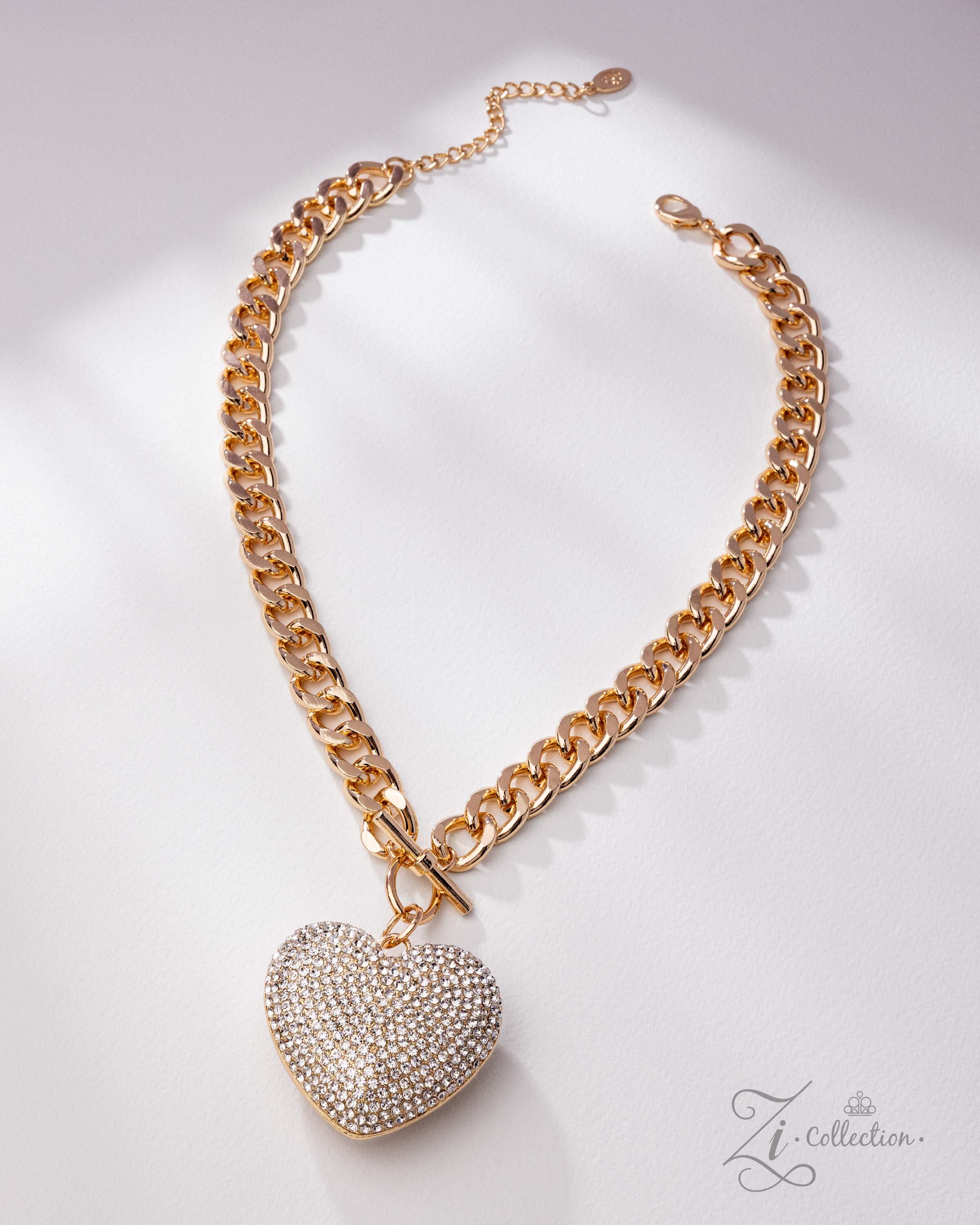 Gold Heart Pendant Necklace