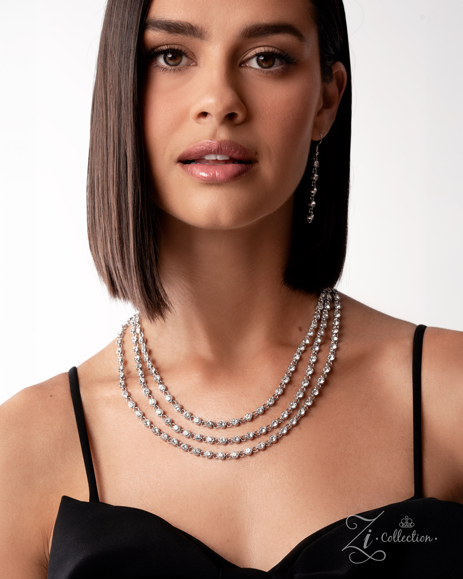 Elegant Layered Silver Necklace