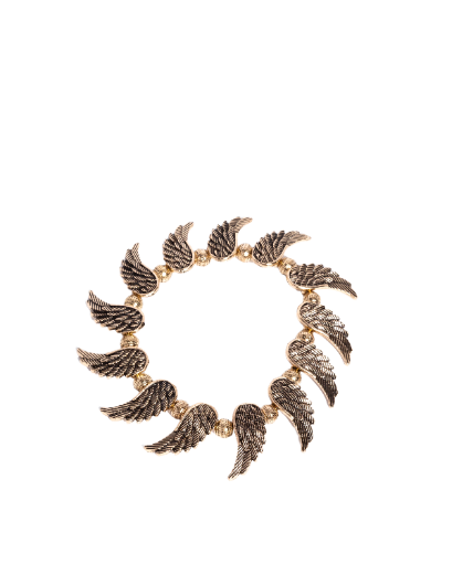 Gold Wing Charm Bracelet