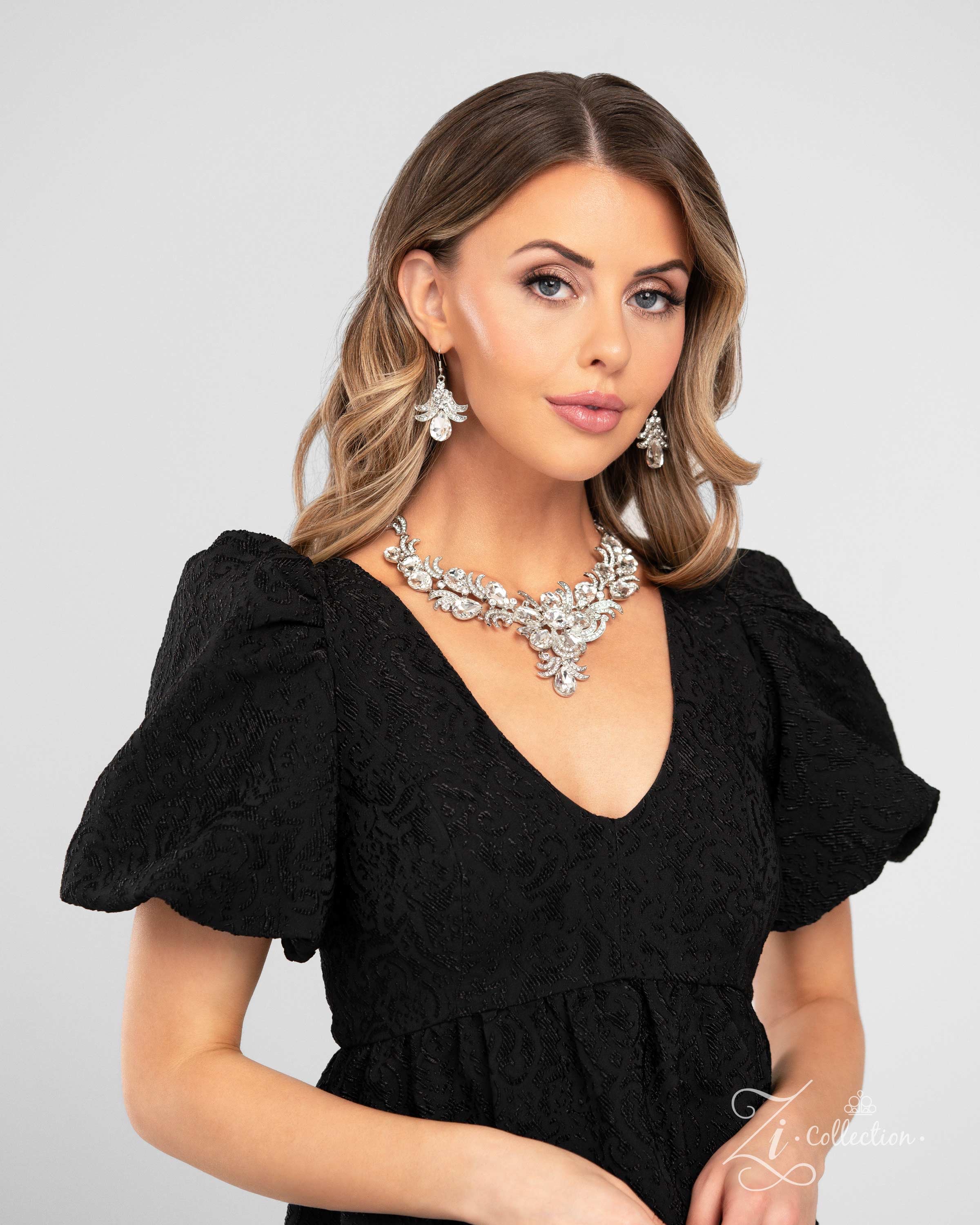 Floral Statement Necklace Set