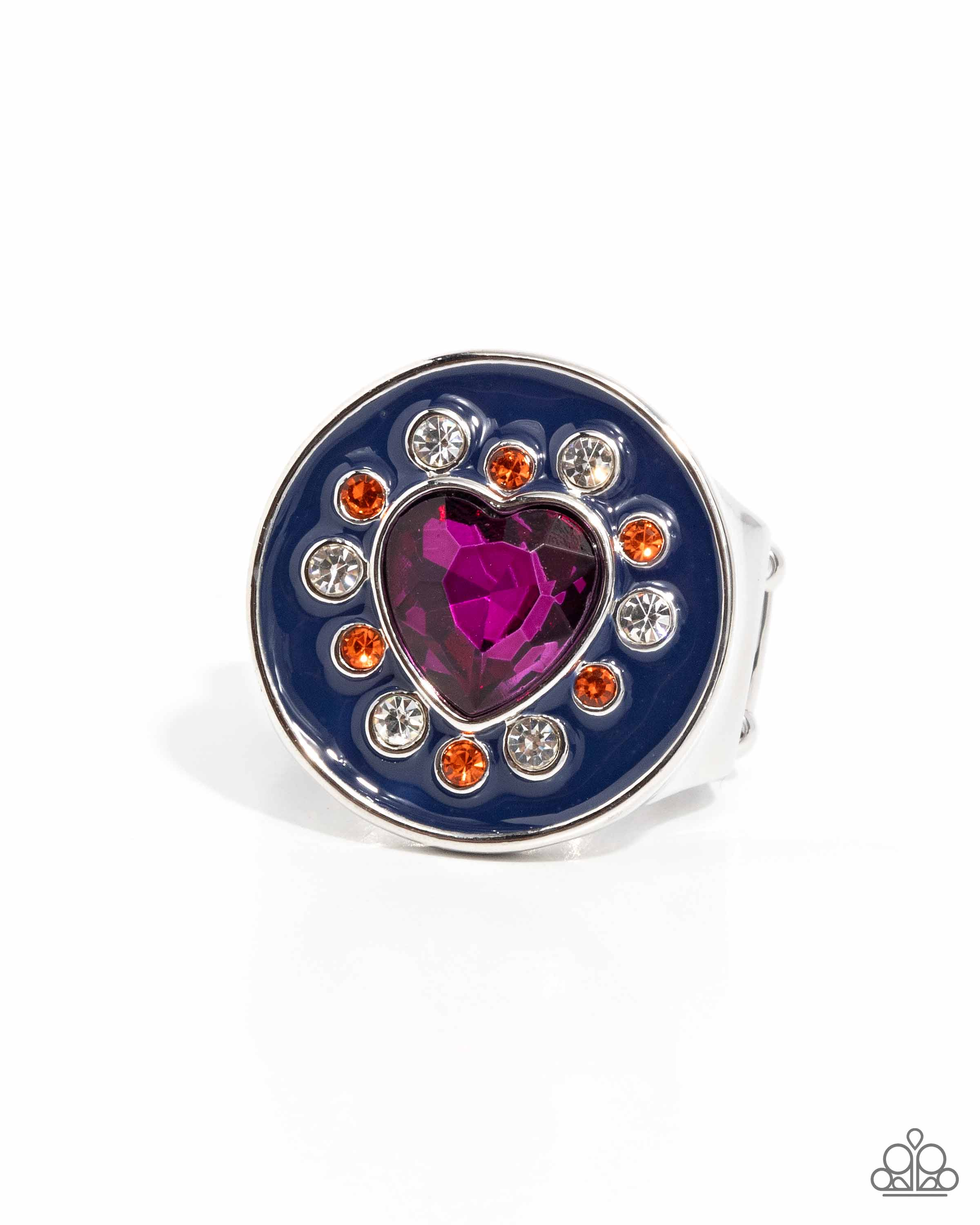 Heart Gemstone Statement Ring