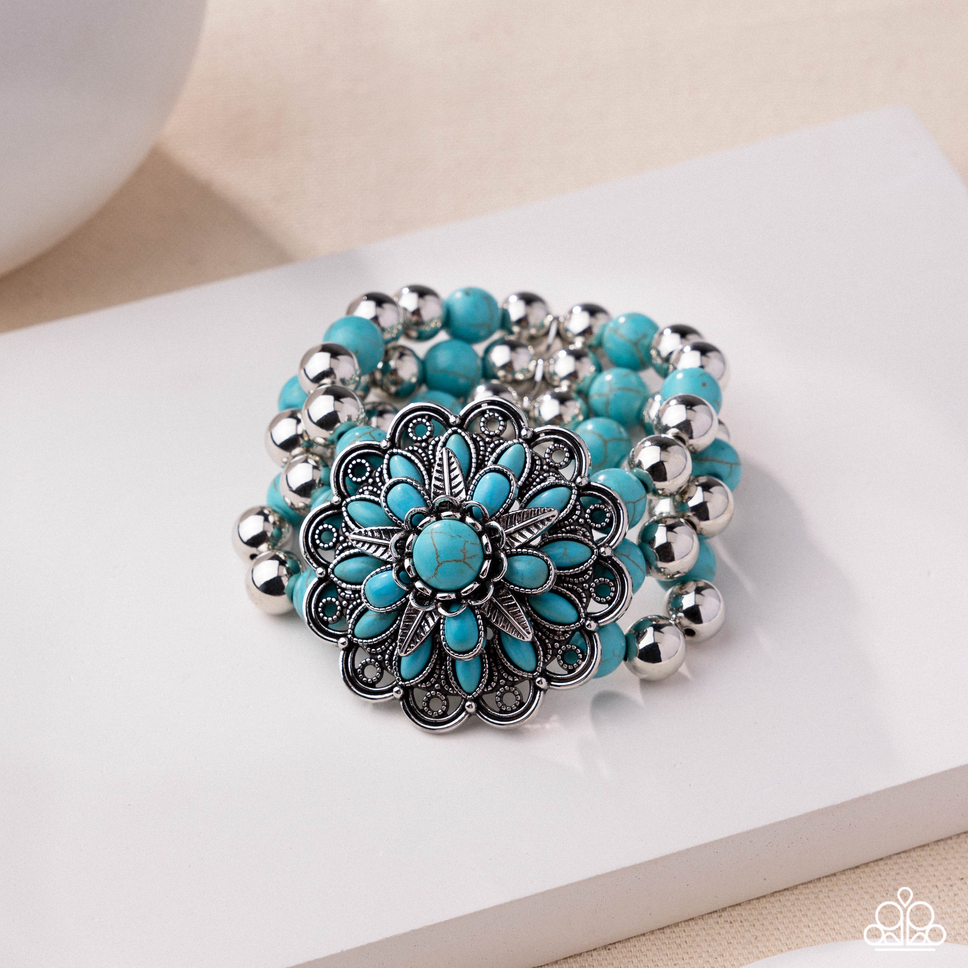 Turquoise Flower Bracelet