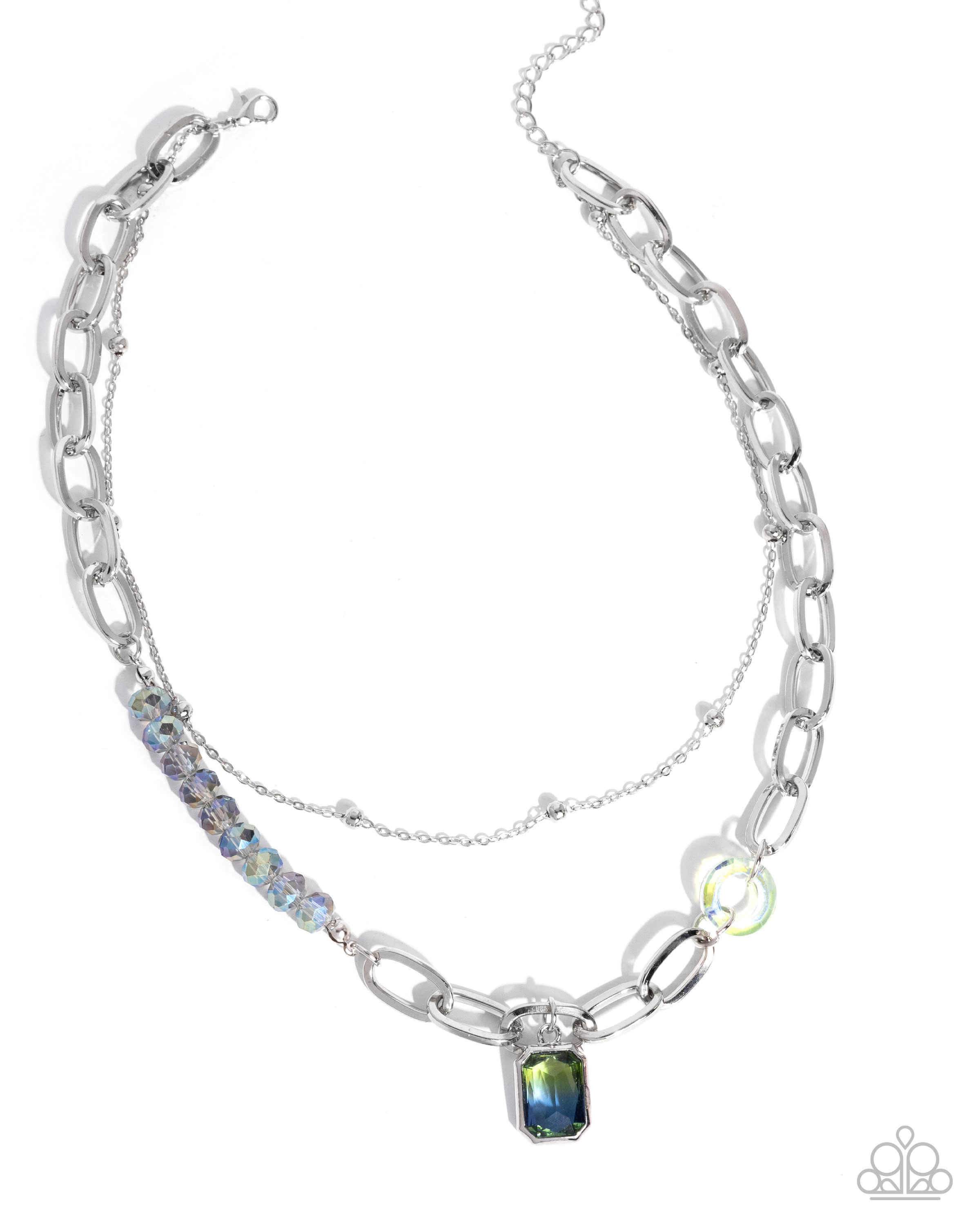 Silver Chain Layered Necklace