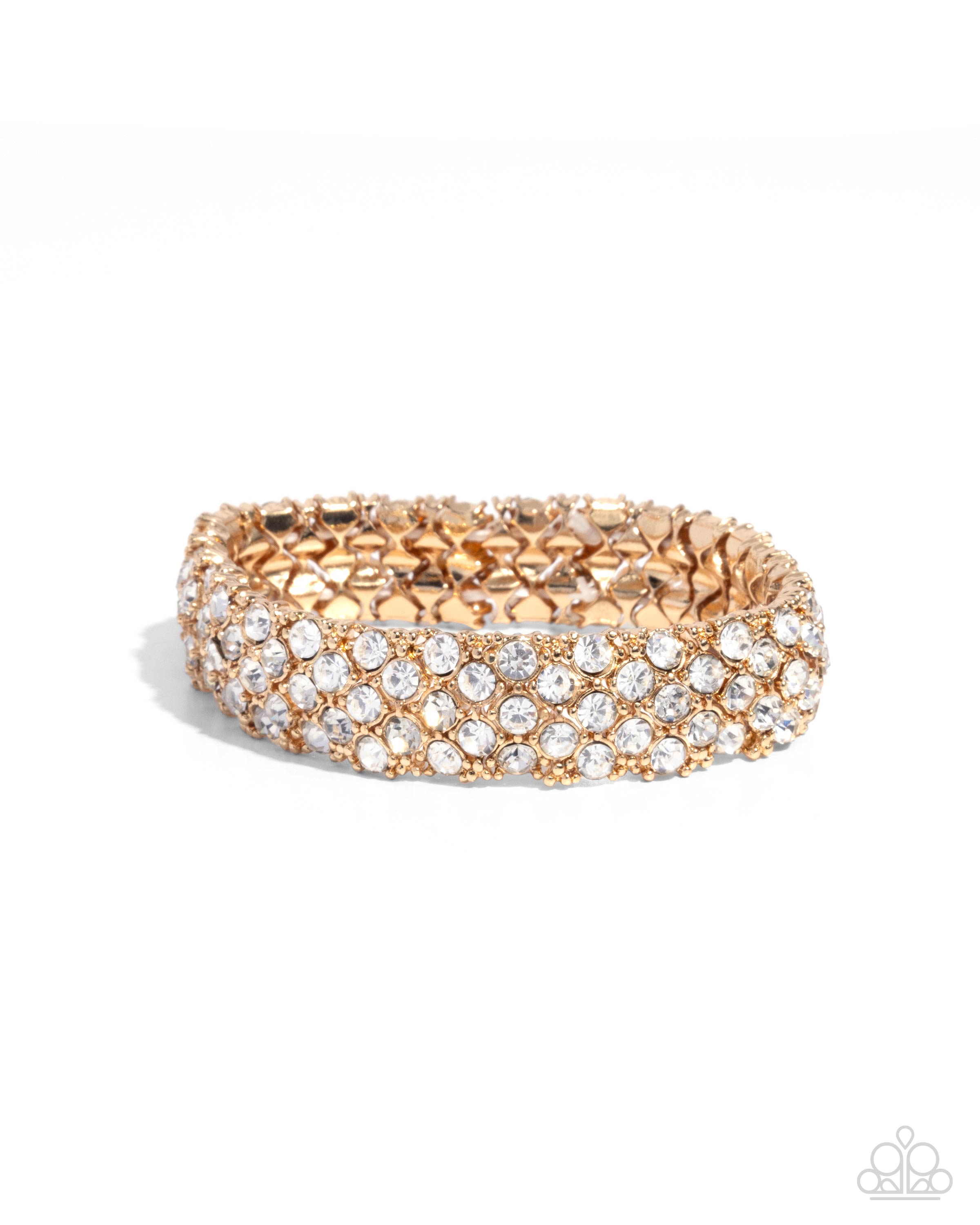 Floral Silver Stretch Bracelet