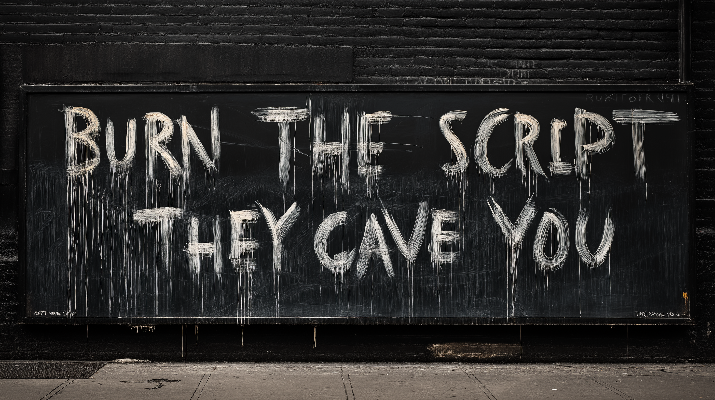 Burn the Script They Gave You