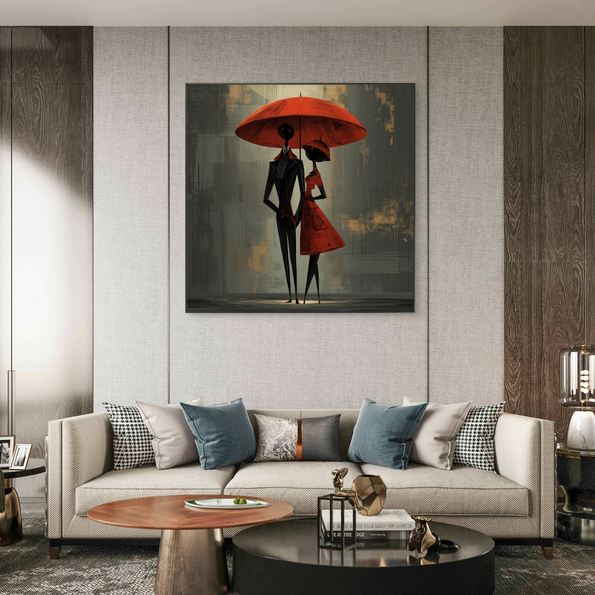 Lovers under the Umbrella