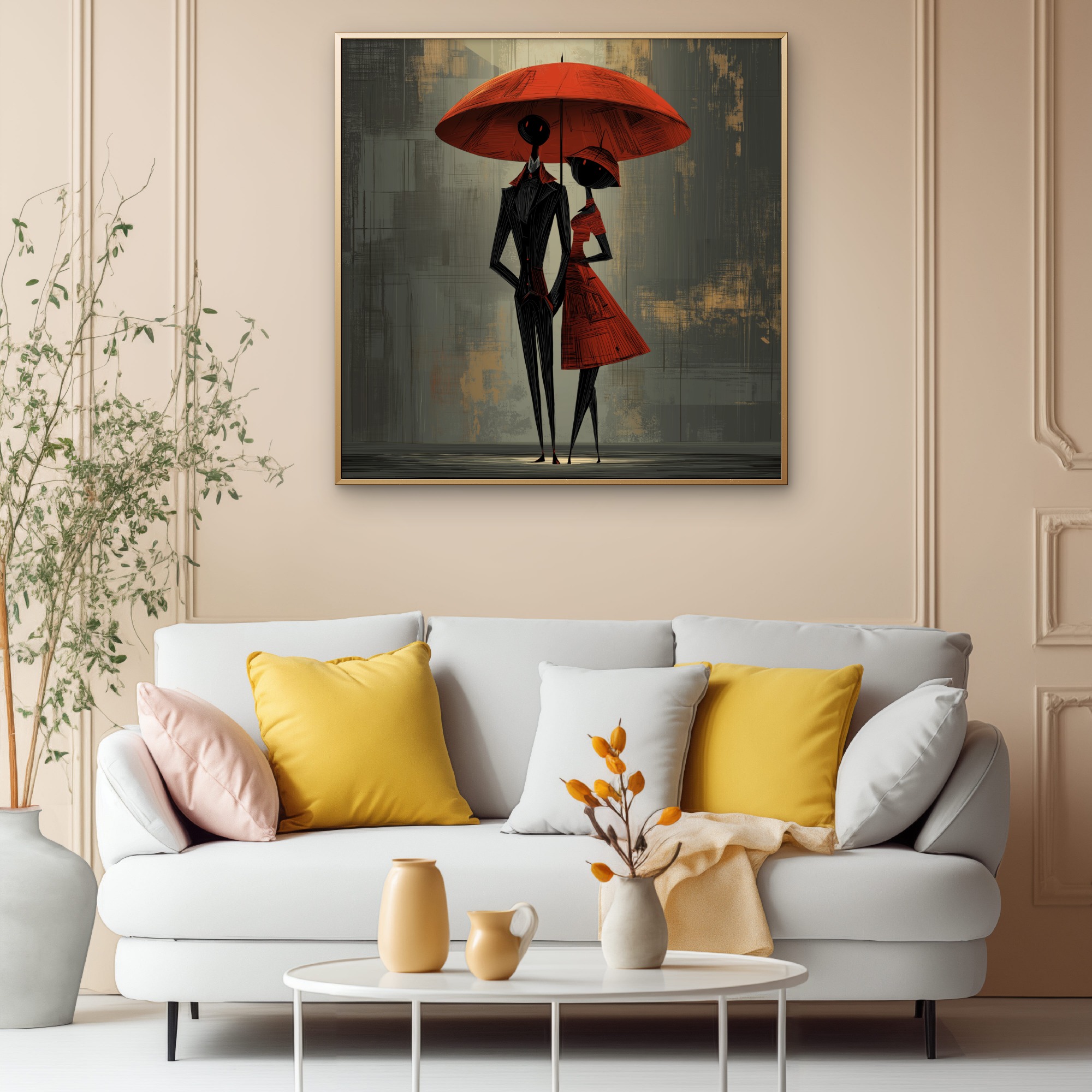 Lovers under the Umbrella